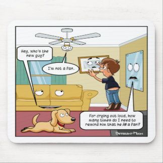 Tapis De Souris Je ne suis pas un fan Punny Mouse Pad