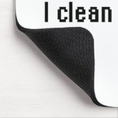 Tapis De Souris Je nettoie les fenêtres (Coin)