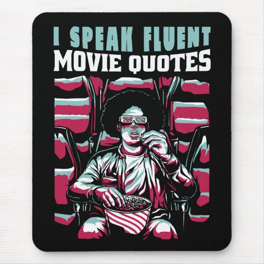 Tapis De Souris Je parle couramment les citations de films (Devant)