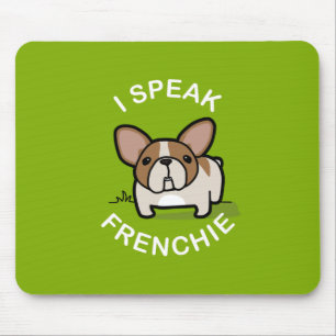 Tapis De Souris Je parle Frenchie - vert