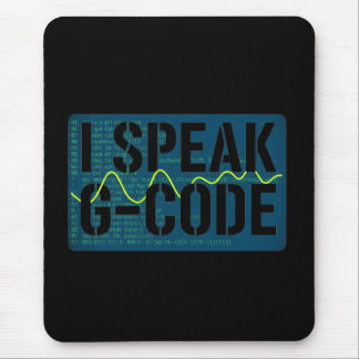 Tapis De Souris Je parle G-Code CNC Machiniste Programmeur Drôle