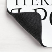 Tapis De Souris Je Pense Donc Que Je Pose (Coin)
