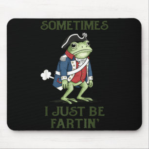Tapis De Souris Je pète graphique 4 juillet drôle de grenouille