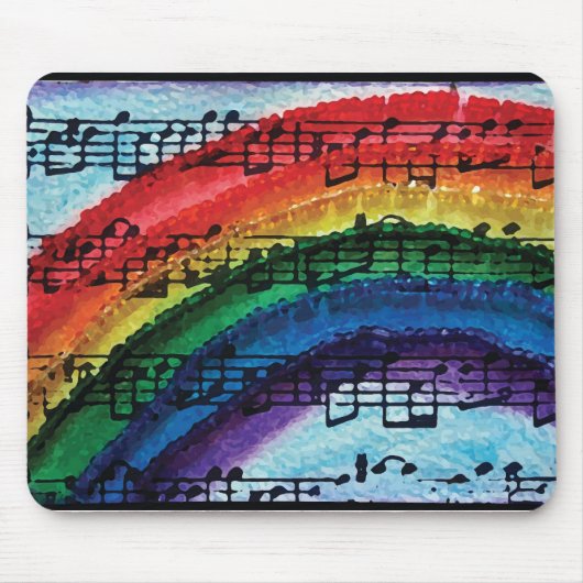 Tapis De Souris Je peux chanter un arc-en-ciel (Devant)