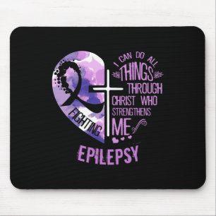 Tapis De Souris Je Peux Faire Tout Par Le Christ - Epilepsie Awar
