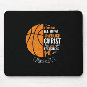 Tapis De Souris Je peux faire toutes choses par Christ - Joueur de