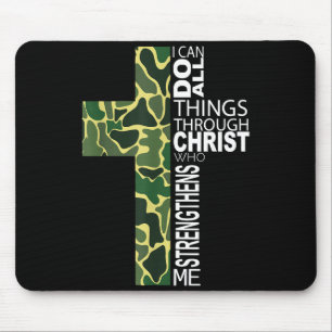 Tapis De Souris Je peux faire toutes choses par Christ qui me fort