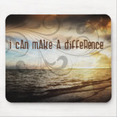 Tapis De Souris "Je peux faire une différence" Motivation Affirmat (Devant)