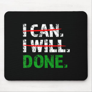 Tapis De Souris Je Peux, Je Vais, Faire Des Cadeaux Motivationnels