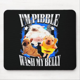 Tapis De Souris Je Pibble Lave Mon Ventre Bouledogue Français 