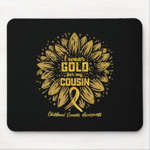Tapis De Souris Je Porte De L'Or Pour Mon Cousin - Gold Sunflower 