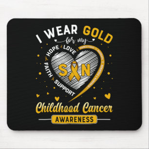 Tapis De Souris Je Porte De L'Or Pour Mon Fils Sensibilisation Au 