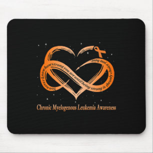 Tapis De Souris Je Porte De L'Orange Pour La Guerre De Leucémie My