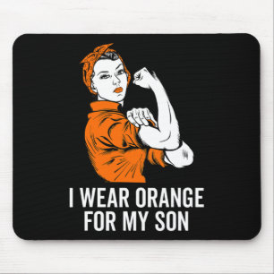 Tapis De Souris Je Porte De L'Orange Pour Mon Fils Mois De Sensibi