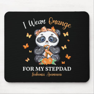 Tapis De Souris Je Porte De L'Orange Pour Mon Stepdad Leukemia Awa