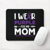 Tapis De Souris Je porte des citations de sensibilisation à l'épil (Avec souris)