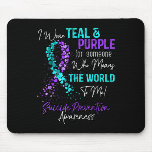 Tapis De Souris Je Porte Des Experts Turquoises Et Violets En Prév