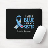 Tapis De Souris Je Porte Du Bleu Pour Ma Soeur Mois De Sensibilisa (Avec souris)