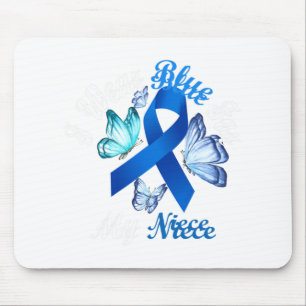 Tapis De Souris Je Porte Du Bleu Pour Mon Certifié Du Diabète Papi