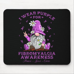 Tapis De Souris Je Porte Du Purple Pour La Journée De Sensibilisat