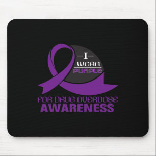 Tapis De Souris Je Porte Du Purple Pour La Sensibilisation À La Su