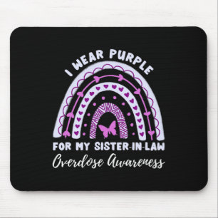 Tapis De Souris Je Porte Du Purple Pour Ma Soeur En Droit Surdoseu