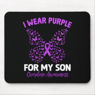 Tapis De Souris Je Porte Du Purple Pour Mon Fils Beurre De Sensibi