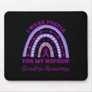 Tapis De Souris Je Porte Du Purple Pour Mon Rai De Sensibilisation