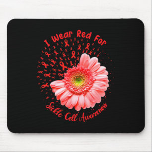 Tapis De Souris Je Porte Du Rouge Pour Le Combat De Sensibilisatio