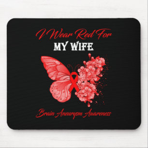 Tapis De Souris Je Porte Du Rouge Pour Ma Femme Sensibilisation À