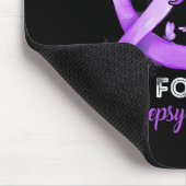 Tapis De Souris Je Porte Du Ruban Violet Pour Sensibiliser À L'Épi (Coin)