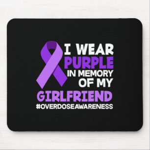 Tapis De Souris Je Porte Du Violet En Mémoire De Mon Ami Surdose