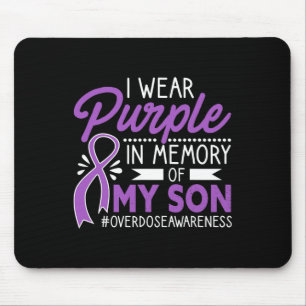 Tapis De Souris Je Porte Du Violet En Mémoire De Mon Fils Surdose