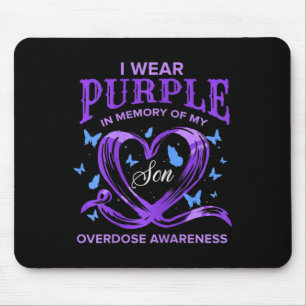 Tapis De Souris Je Porte Du Violet Pour La Sensibilisation À La Su