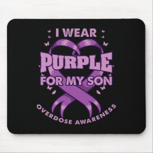 Tapis De Souris Je Porte Du Violet Pour La Sensibilisation À La Su