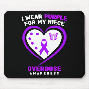 Tapis De Souris Je Porte Du Violet Pour Ma Conscience De La Surdos