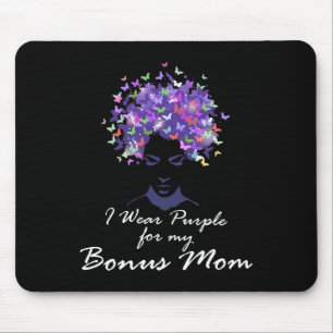 Tapis De Souris Je porte du violet pour ma maman supplémentaire so