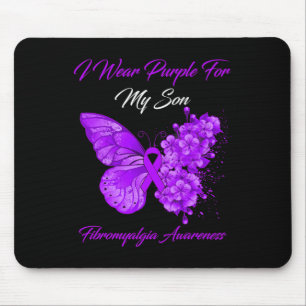 Tapis De Souris Je Porte Du Violet Pour Mon Fils Sensibilisation À