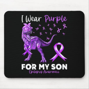 Tapis De Souris Je Porte Du Violet Pour Mon Fils Sensibilisation À