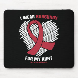 Tapis De Souris Je Porte La Bourgogne Pour Ma Tante Sensibilisatio