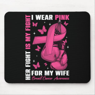 Tapis De Souris Je Porte Le Rose Pour Ma Femme Sensibilisation Au