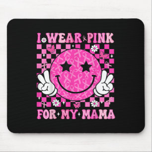Tapis De Souris Je Porte Le Rose Pour Ma Mama Cancer Super Du Sein