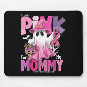 Tapis De Souris Je Porte Le Rose Pour Ma Maman Fantôme Cancer Du S