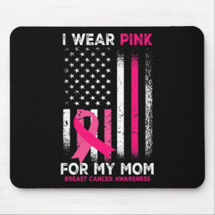 Tapis De Souris Je Porte Le Rose Pour Ma Mère Conscience Du Cancer