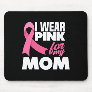 Tapis De Souris Je Porte Le Rose Pour Ma Mère Mère Mère Cancer Du 