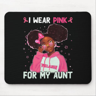 Tapis De Souris Je Porte Le Rose Pour Ma Tante Sensibilisation Au