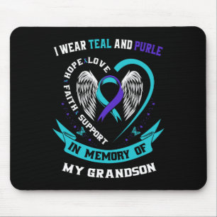 Tapis De Souris Je Porte Le Turquoise Et Le Violet Pour Le Suicide