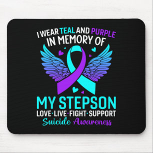 Tapis De Souris Je Porte Le Turquoise Et Le Violet Pour Mon Suicid