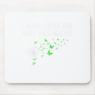 Tapis De Souris Je Porte Le Vert Pour Le Mois De Sensibilisation À