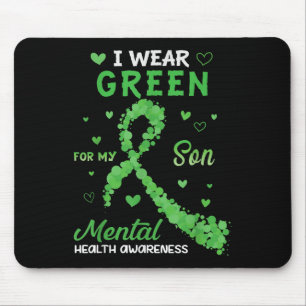 Tapis De Souris Je Porte Le Vert Pour Mon Fils Sensibilisation À L